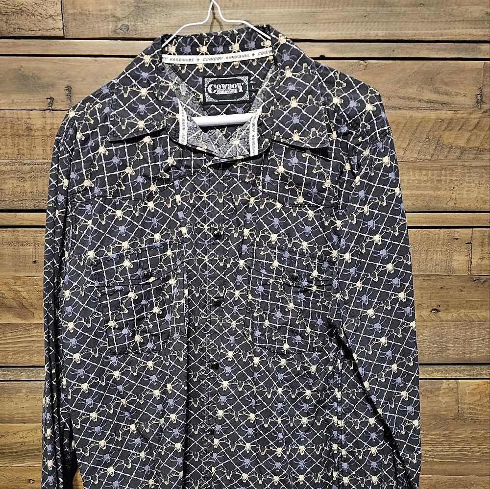 Cowboy Black Patterned Shirt